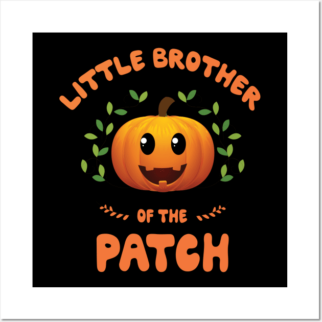 Brother of the patch funny family matching Halloween costume shirt Wall Art by MaryMary